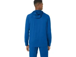 Fashion ASICS MEN TECH FZ HOODIE 2.0 Tuna Blue Spacedye