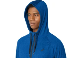 Fashion ASICS MEN TECH FZ HOODIE 2.0 Tuna Blue Spacedye