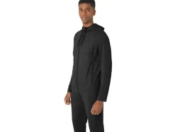 Fashion ASICS MEN TECH FZ HOODIE 2.0 Graphite Grey Spacedye