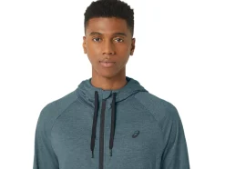 Outlet ASICS MEN TECH FZ HOODIE 2.0 Foggy Teal Spacedye