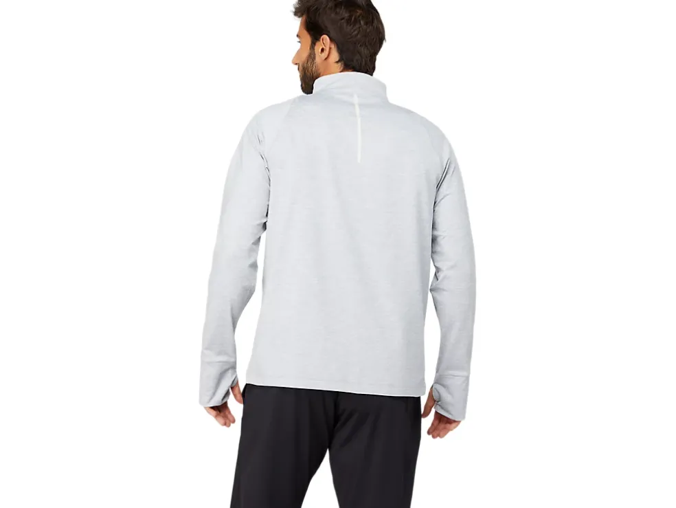 Hot ASICS MEN THERMOPOLIS QUARTER ZIP Light Grey Heather