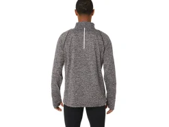 Discount ASICS MEN THERMOPOLIS QUARTER ZIP Dark Auburn Heather