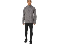 Discount ASICS MEN THERMOPOLIS QUARTER ZIP Dark Auburn Heather