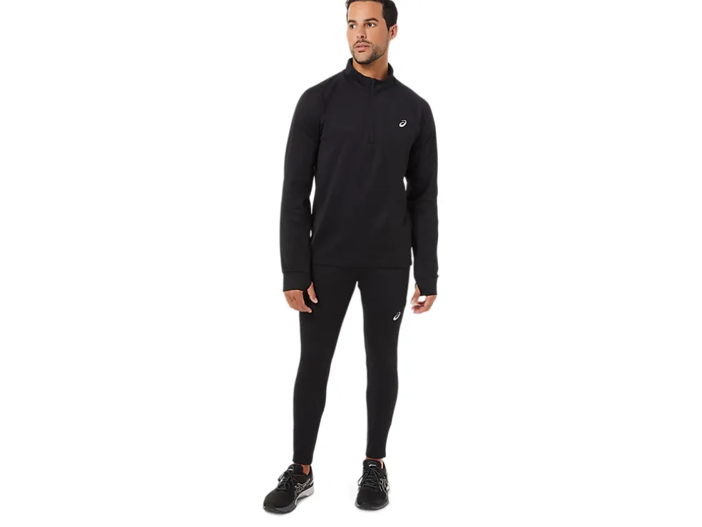 Cheap ASICS MEN THERMOPOLIS WINTER 1/2 ZIP Performance Black