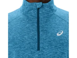 Cheap ASICS MEN TRAIN SANA 1/2 ZIP Island Blue Heather