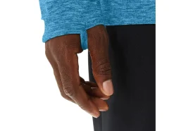 Cheap ASICS MEN TRAIN SANA 1/2 ZIP Island Blue Heather