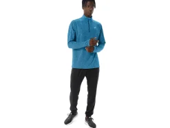 Cheap ASICS MEN TRAIN SANA 1/2 ZIP Island Blue Heather