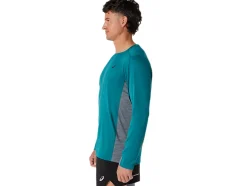 Online ASICS MEN TRAIN SANA LONG SLEEVE Velvet Pine/Metropolis