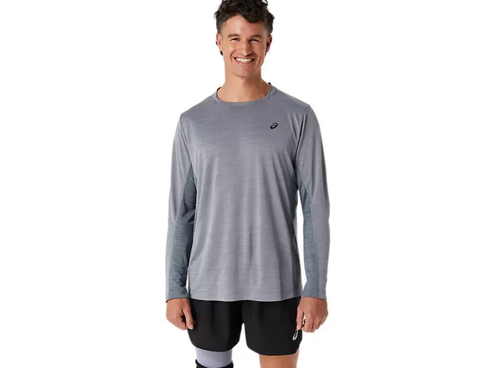 Cheap ASICS MEN TRAIN SANA LONG SLEEVE Sheet Rock/Metropolis