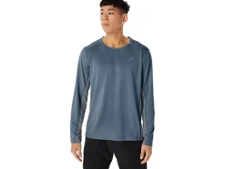Cheap ASICS MEN TRAIN SANA LONG SLEEVE Steel Blue/Peacoat
