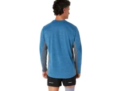 Fashion ASICS MEN TRAIN SANA LONG SLEEVE Azure/Metropolis