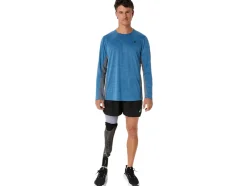 Fashion ASICS MEN TRAIN SANA LONG SLEEVE Azure/Metropolis