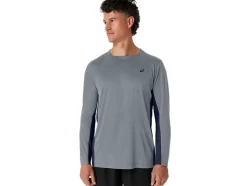 Discount ASICS MEN TRAIN SANA LONG SLEEVE Sheet Rock/Peacoat