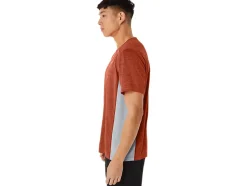 Flash Sale ASICS MEN TRAIN SANA SHORT SLEEVE Spice Latte/Sheet Rock