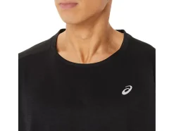 Shop ASICS MEN TRAIN SANA SHORT SLEEVE Performance Black/Sheet Rock