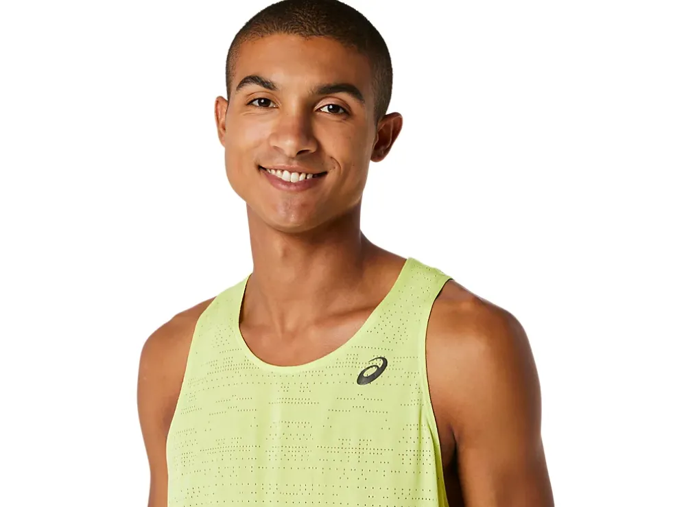 Cheap ASICS MEN VENTILATE ACTIBREEZE SINGLET Glow Yellow