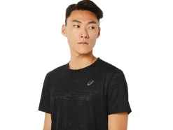 New ASICS MEN VENTILATE ACTIBREEZE SHORT SLEEVE TOP Performance Black