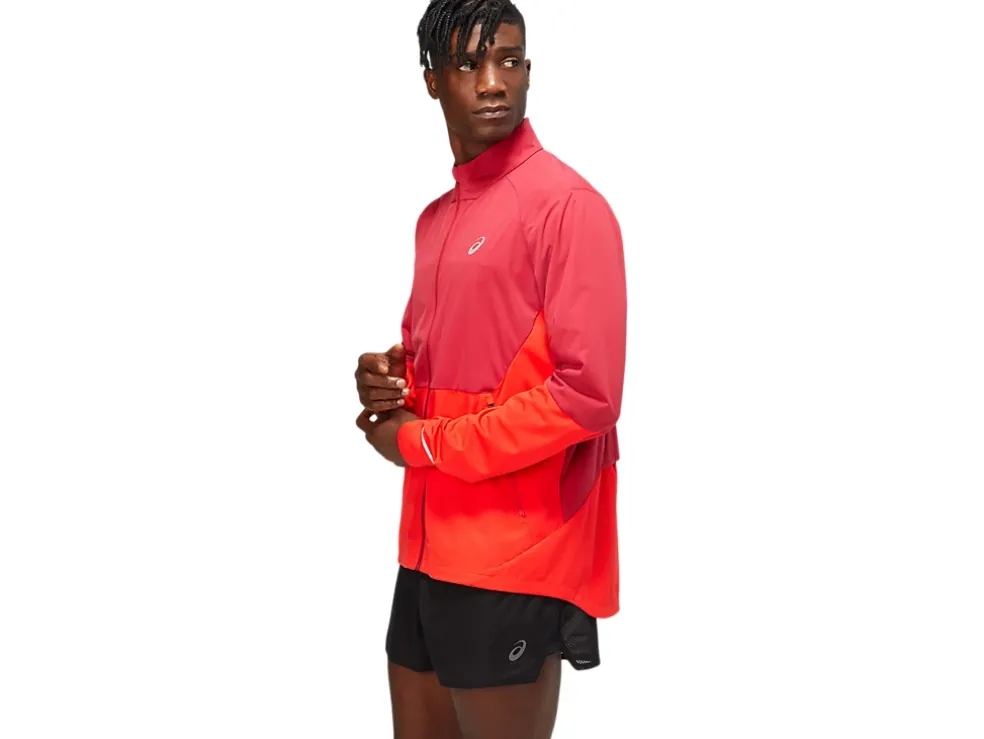 Outlet ASICS MEN VENTILATE JACKET Burgundy/Electric Red