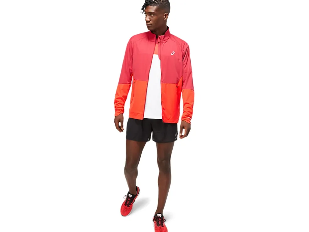 Outlet ASICS MEN VENTILATE JACKET Burgundy/Electric Red