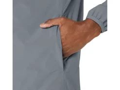 Clearance ASICS MEN WATERPROOF JACKET Sheet Rock/Lime Zest