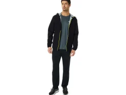 Cheap ASICS MEN WATERPROOF JACKET Performance Black/Lime Zest