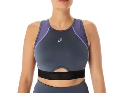Online ASICS MESH PANEL TRAINING BRA Carrier Grey