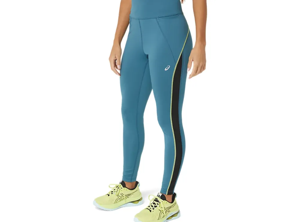 Store ASICS MESH PANEL TRAINING TIGHT Gloomy Sea