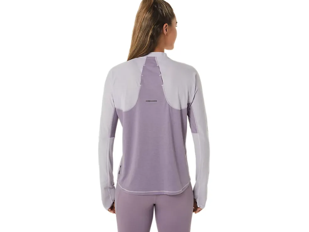 New ASICS METARUN 1/2 ZIP LONG SLEEVE TOP Dusk Violet/Violet Quartz