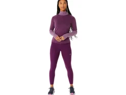 Outlet ASICS METARUN MOCK NECK LONG SLEEVE TOP Deep Mauve