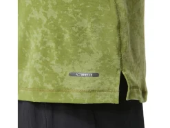 Discount ASICS METARUN PATTERN 1/2 ZIP SHORT SLEEVE TOP Cactus
