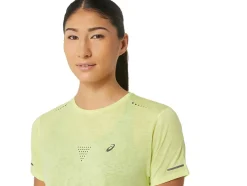 Hot ASICS METARUN PATTERN SHORT SLEEVE TOP Glow Yellow