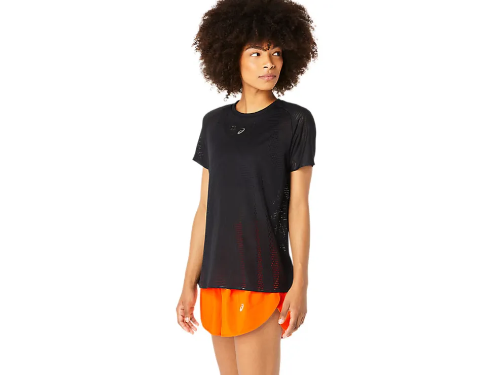 Outlet ASICS METARUN SHORT SLEEVE TOP Performance Black