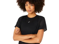 Outlet ASICS METARUN SHORT SLEEVE TOP Performance Black