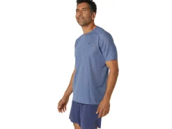 Outlet ASICS METARUN SHORT SLEEVE TOP Denim Blue