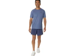 Outlet ASICS METARUN SHORT SLEEVE TOP Denim Blue