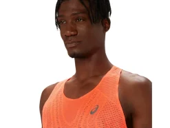 Discount ASICS METARUN SINGLET Sunrise Red