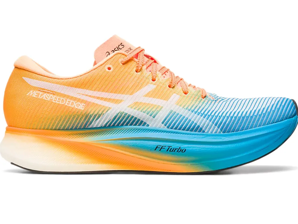 Store ASICS METASPEED EDGE+ Island Blue/Orange Pop