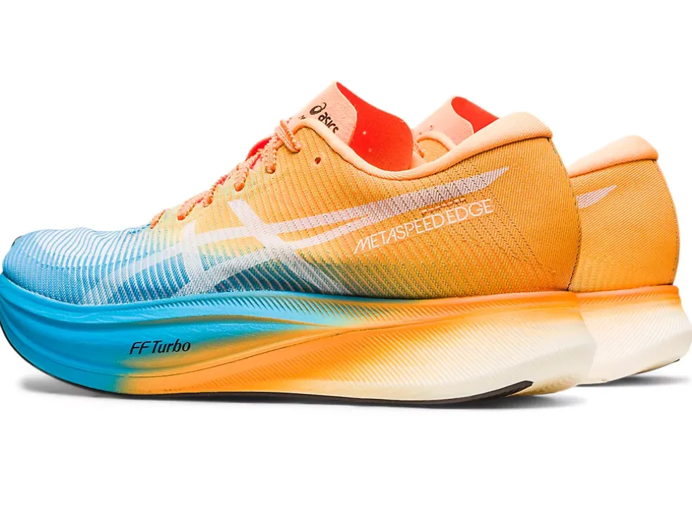 Store ASICS METASPEED EDGE+ Island Blue/Orange Pop