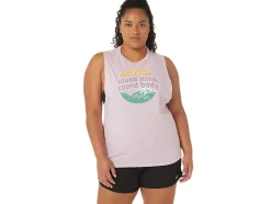 Outlet ASICS MOUNTAIN MUSCLE TANK Barely Rose