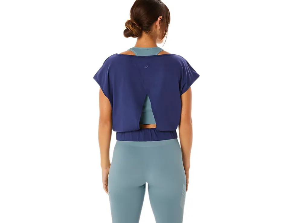 Hot ASICS NAGINO FLEX SHORT SLEEVE TOP Indigo Blue