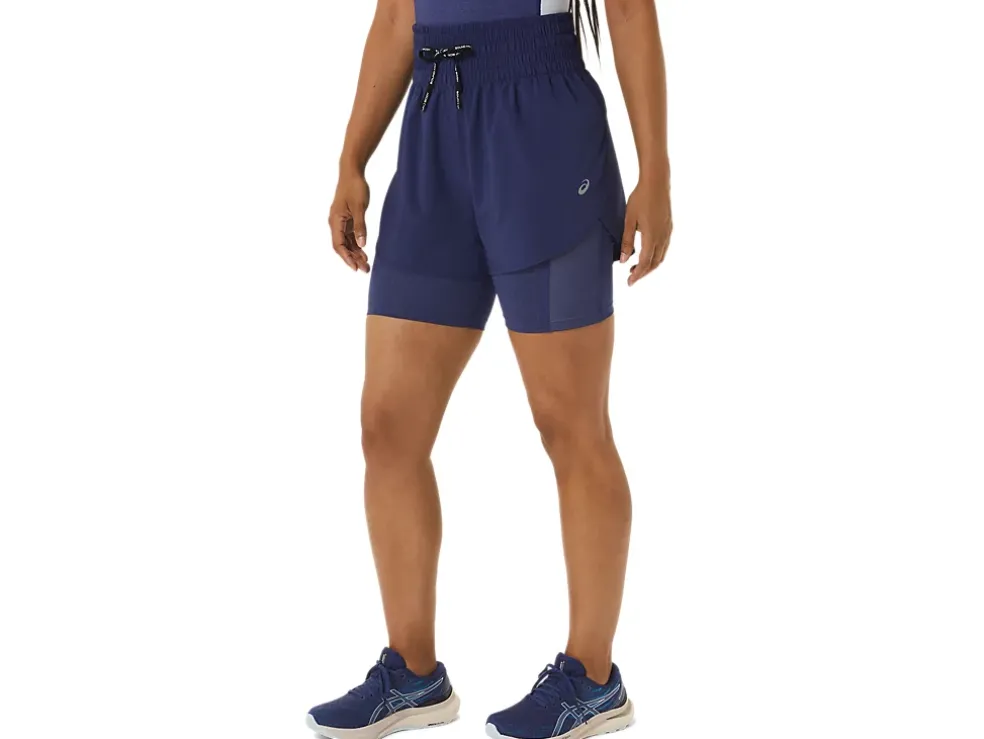 Clearance ASICS NAGINO 4IN RUN SHORT Indigo Blue