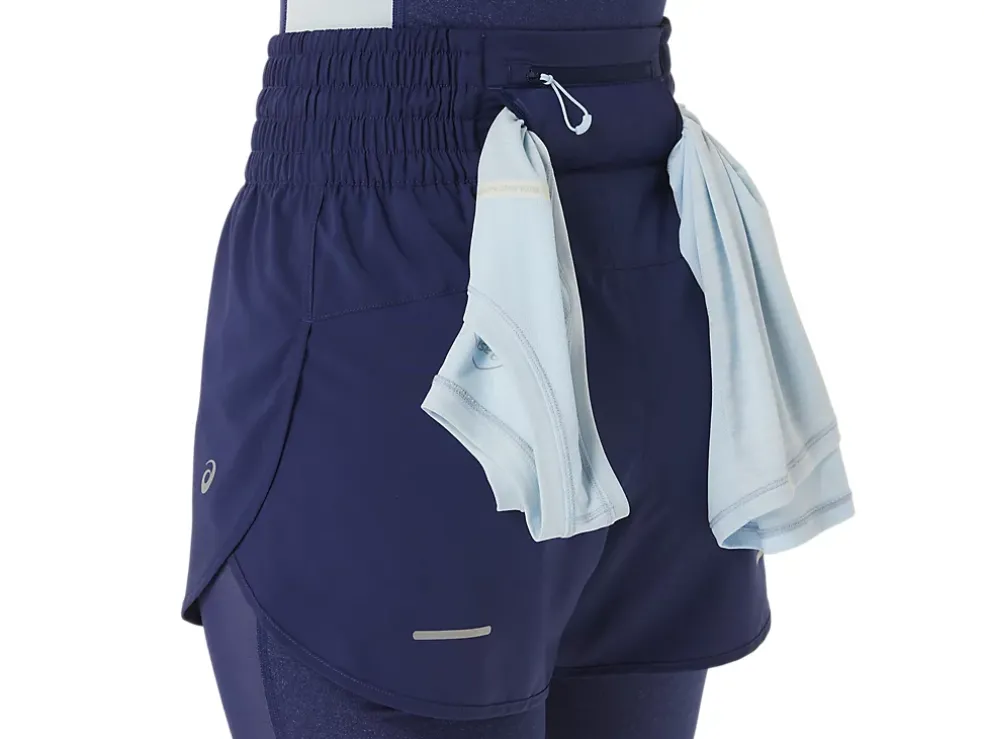 Clearance ASICS NAGINO 4IN RUN SHORT Indigo Blue