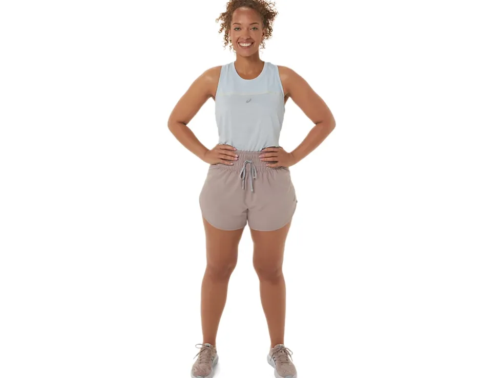 Clearance ASICS NAGINO 4IN RUN SHORT Fawn