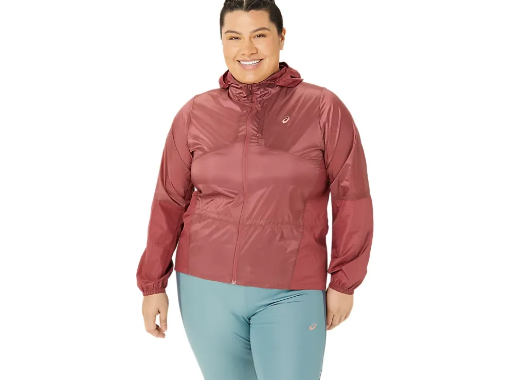 Cheap ASICS NAGINO PACKABLE RUN JACKET Brisket Red