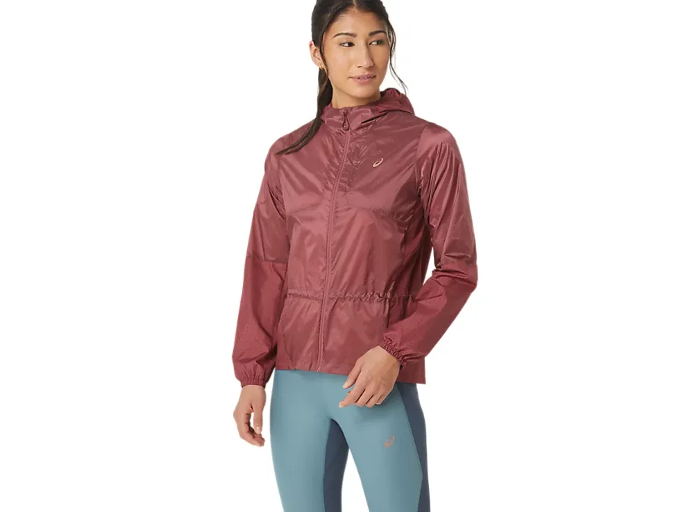 Cheap ASICS NAGINO PACKABLE RUN JACKET Brisket Red