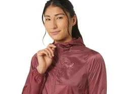 Cheap ASICS NAGINO PACKABLE RUN JACKET Brisket Red