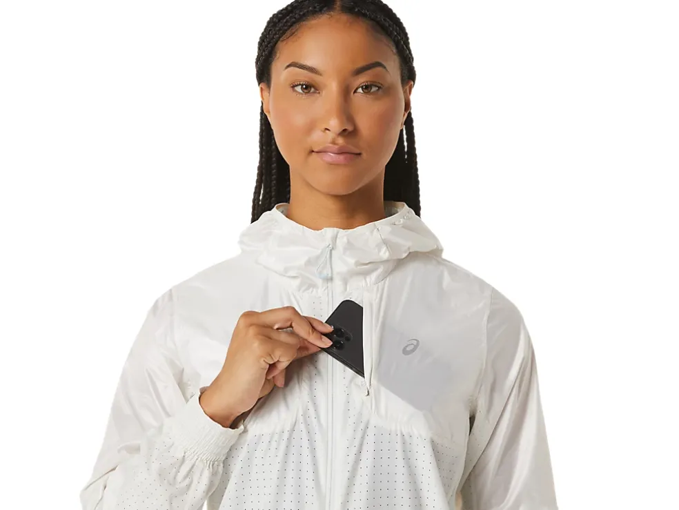 Cheap ASICS NAGINO RUN JACKET Cream