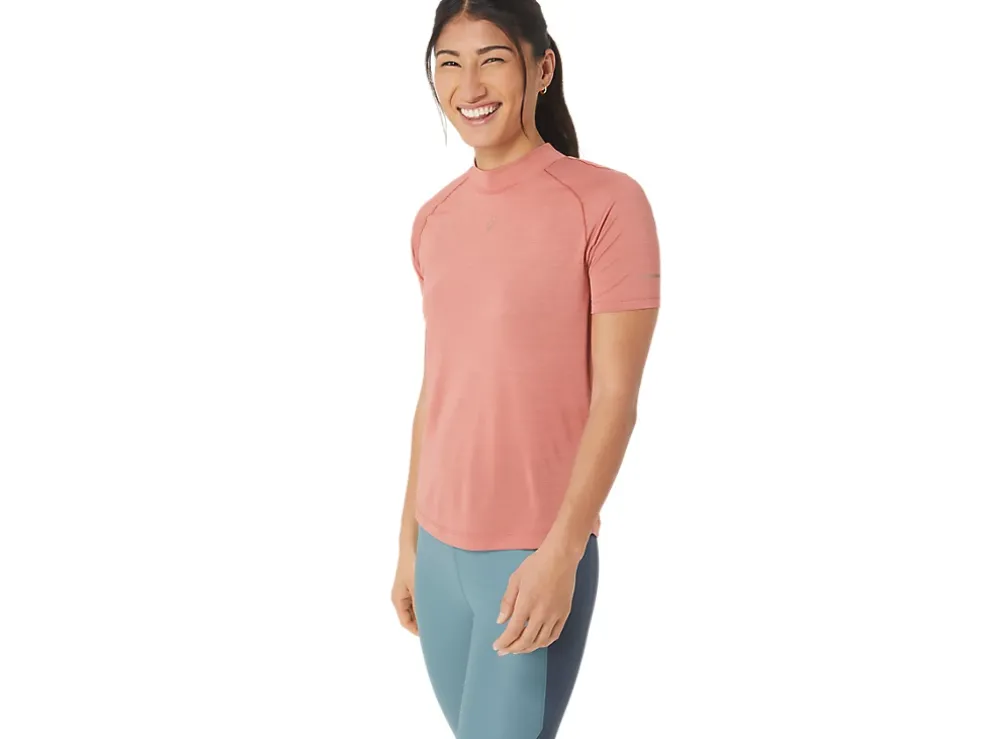 Hot ASICS NAGINO RUN SHORT SLEEVE TOP Light Garnet