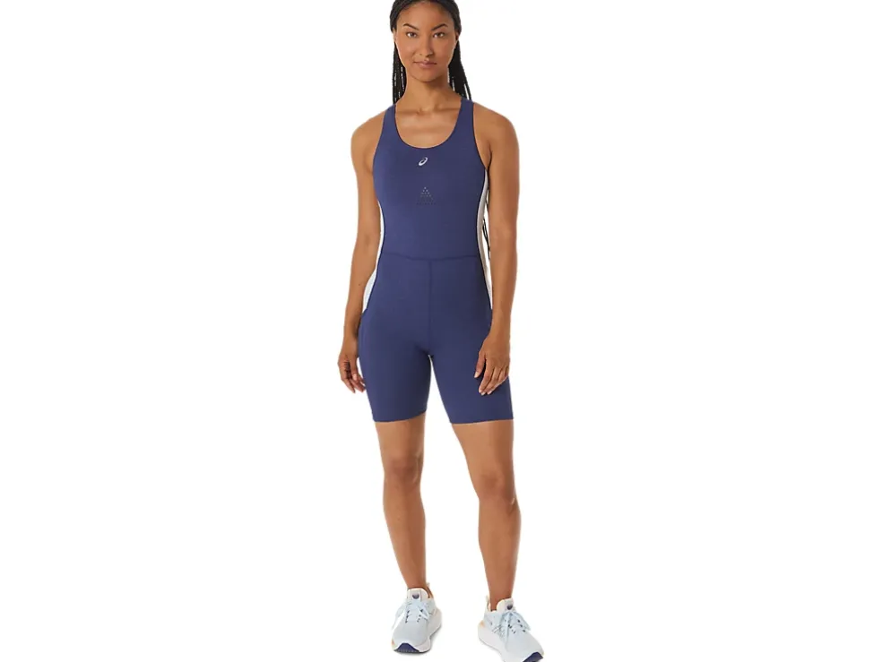 Hot ASICS NAGINO RUN UNITARD Indigo Blue Heather/Sky