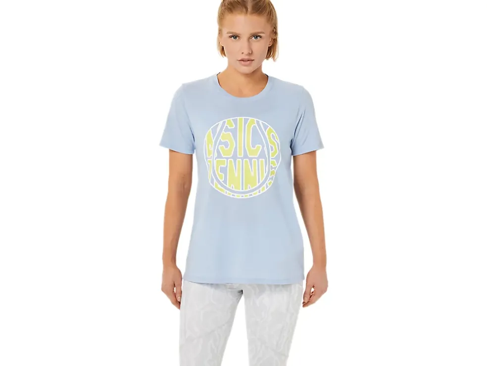 Best ASICS NEW STRONG 92 GRAPHIC TEE Mist/Glow Yellow